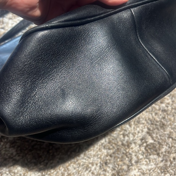 Henri Bendel Luxurious Black Leather Shoulder Bag Vintage Rare Collector’s Item - Picture 5 of 17